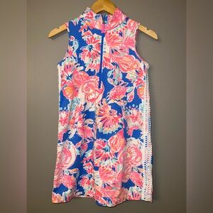 Lilly Pulitzer Mini Skipper sleeveless dress bay dreamin blue
